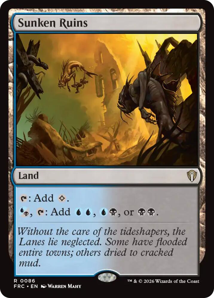 Sunken Ruins 86 card from Commander: Reality Fracture