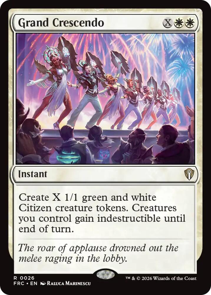 Grand Crescendo 26 card from Commander: Reality Fracture