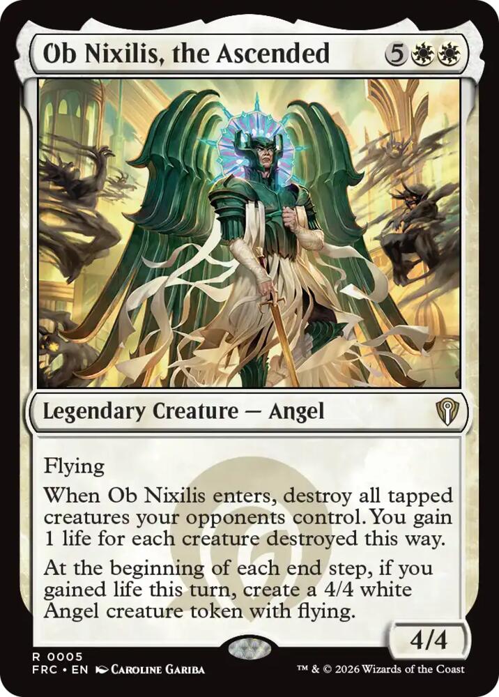 Ob Nixilis, the Ascended 5 card from Commander: Reality Fracture