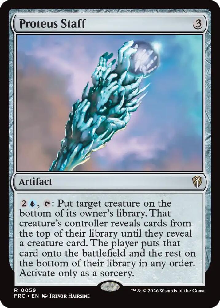 Proteus Staff 59 card from Commander: Reality Fracture