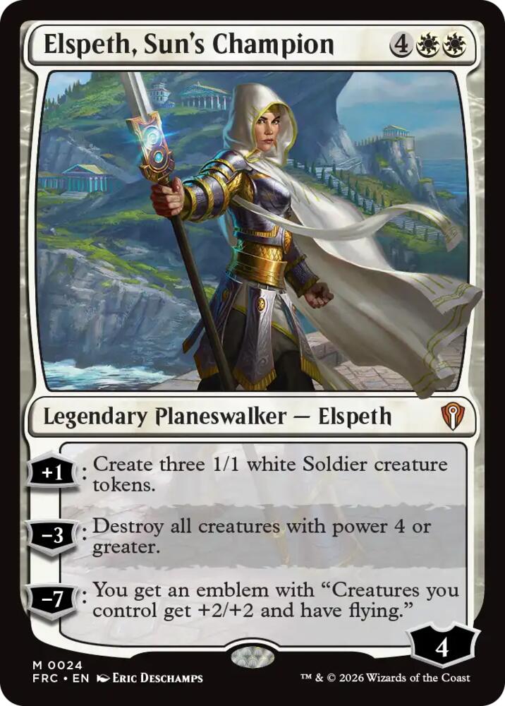 Elspeth, Sun's Champion 24 card from Commander: Reality Fracture