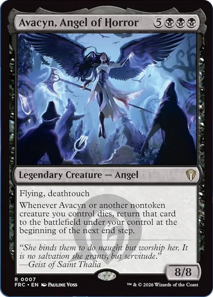 Avacyn, Angel of Horror 7 card from Commander: Reality Fracture