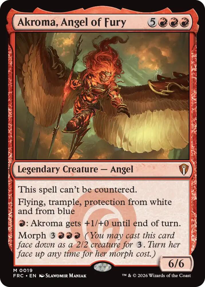 Akroma, Angel of Fury 19 card from Commander: Reality Fracture