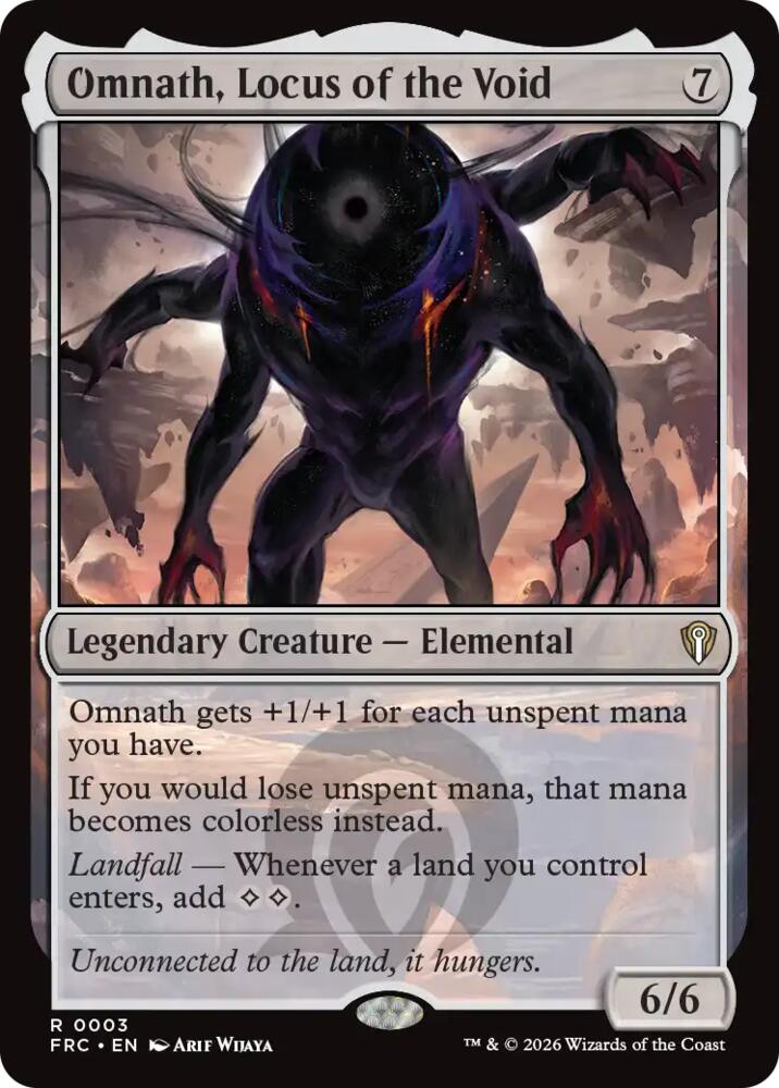 Omnath, Locus of the Void 3 card from Commander: Reality Fracture