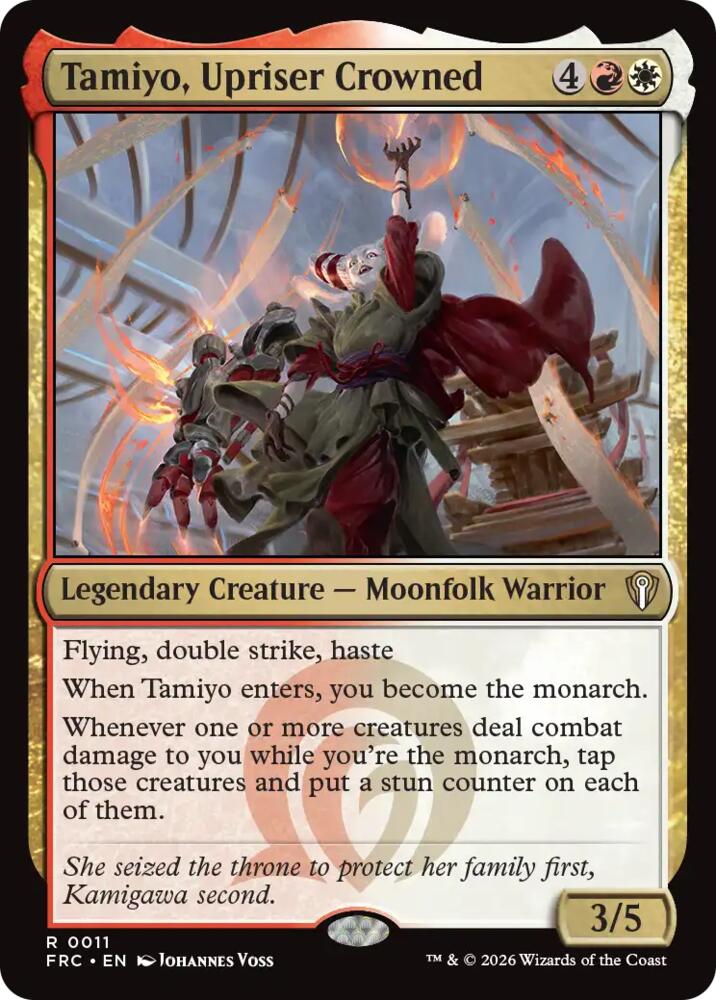 Tamiyo, Upriser Crowned 11 card from Commander: Reality Fracture