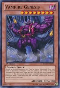 Vampire Genesis LCJW-EN198 card from Legendary Collection 4: Joey's World