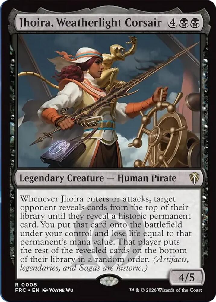 Jhoira, Weatherlight Corsair 8 card from Commander: Reality Fracture
