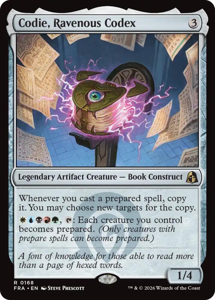 Codie, Ravenous Codex 168 card from Reality Fracture