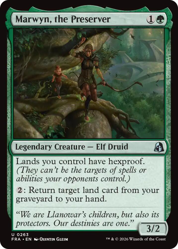 Marwyn, the Preserver 263 card from Reality Fracture