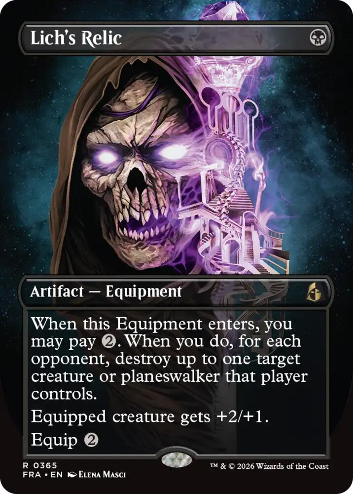 Lich's Relic (Borderless) 365 card from Reality Fracture
