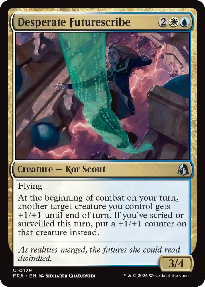 Desperate Futurescribe 129 card from Reality Fracture