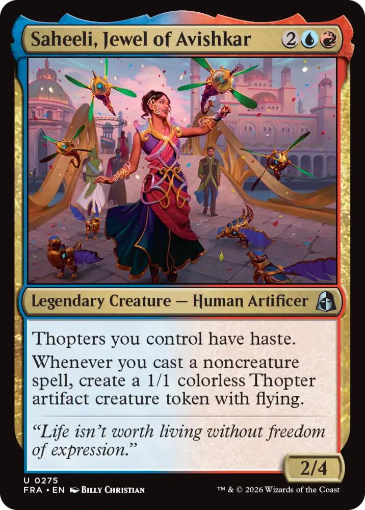 Saheeli, Jewel of Avishkar 275 card from Reality Fracture