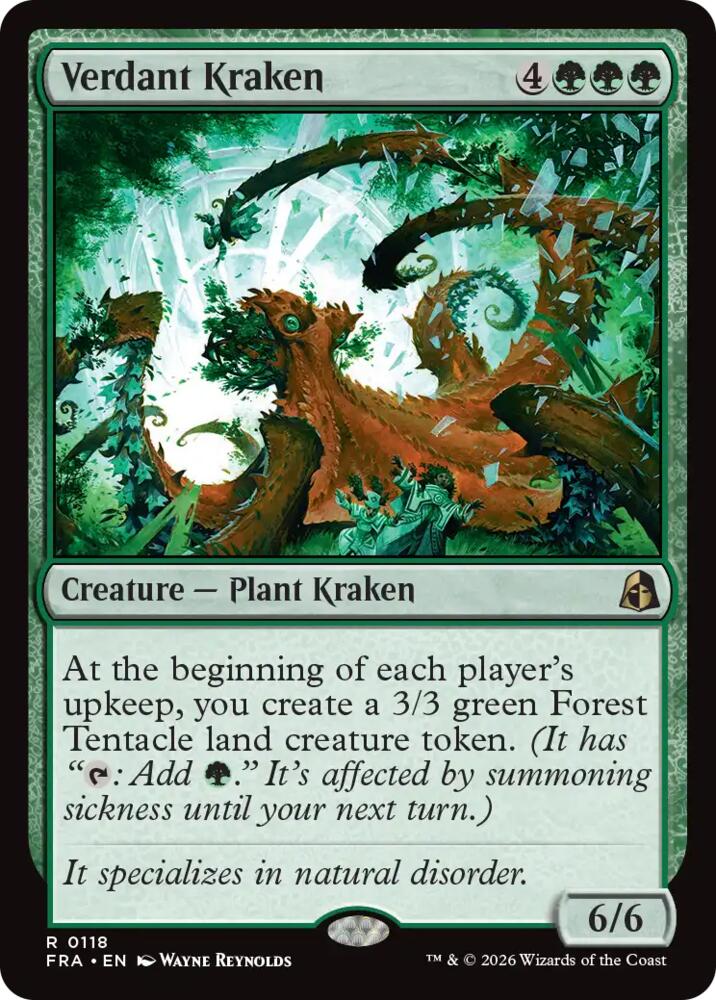 Verdant Kraken 118 card from Reality Fracture