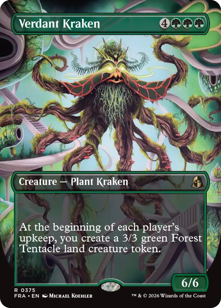 Verdant Kraken (Borderless) 375 card from Reality Fracture
