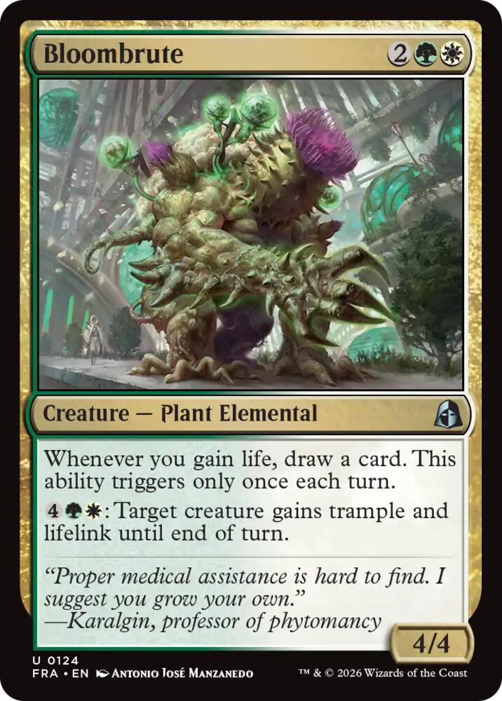 Bloombrute 124 card from Reality Fracture