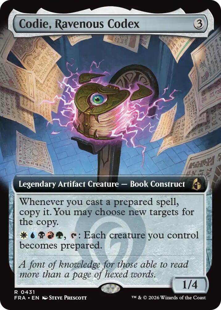 Codie, Ravenous Codex (Extended Art) 431 card from Reality Fracture