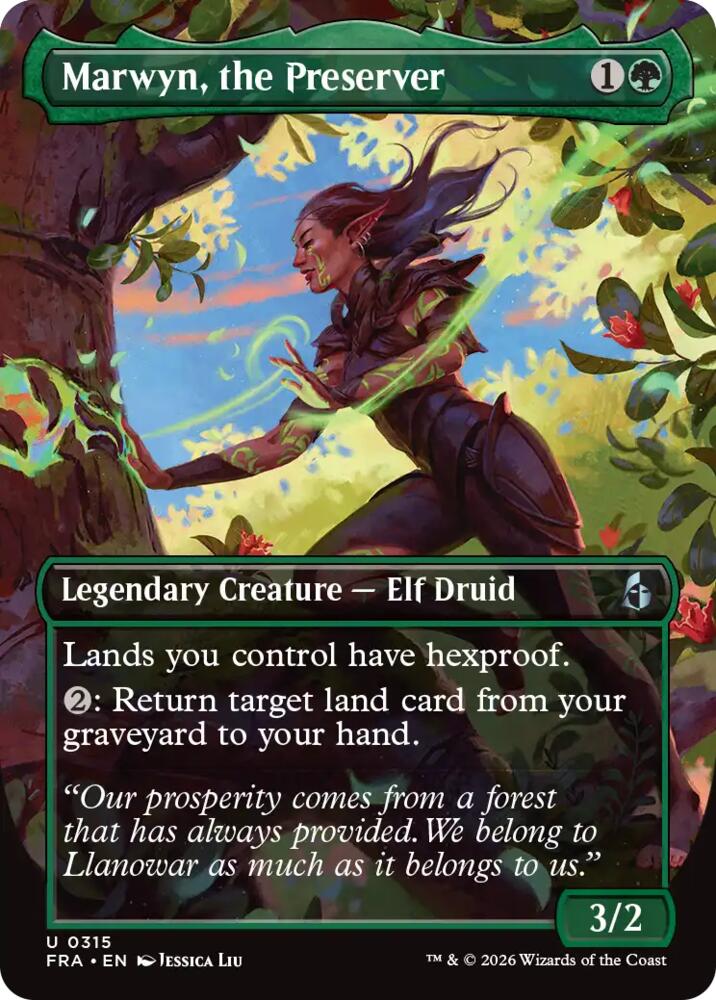 Marwyn, the Preserver (Borderless) 315 card from Reality Fracture