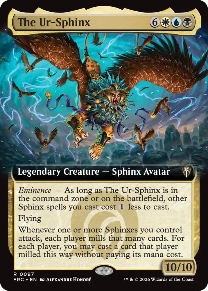 The Ur-Sphinx (Extended Art) 97 card from Commander: Reality Fracture