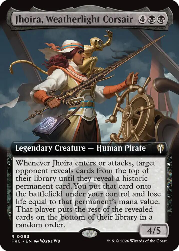 Jhoira, Weatherlight Corsair (Extended Art) 93 card from Commander: Reality Fracture