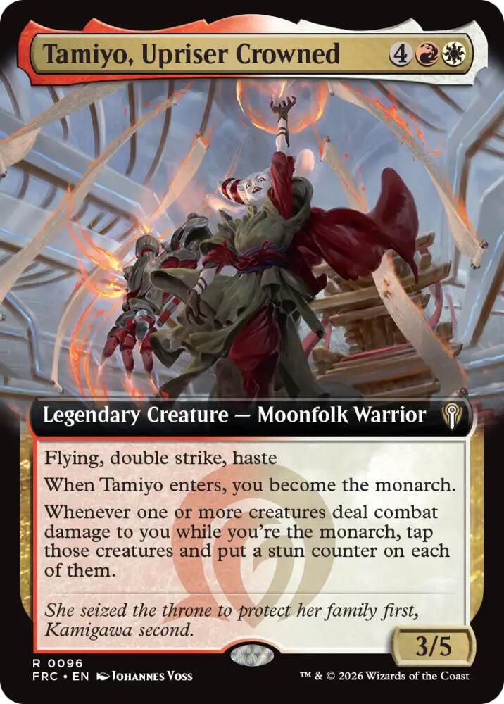 Tamiyo, Upriser Crowned (Extended Art) 96 card from Commander: Reality Fracture