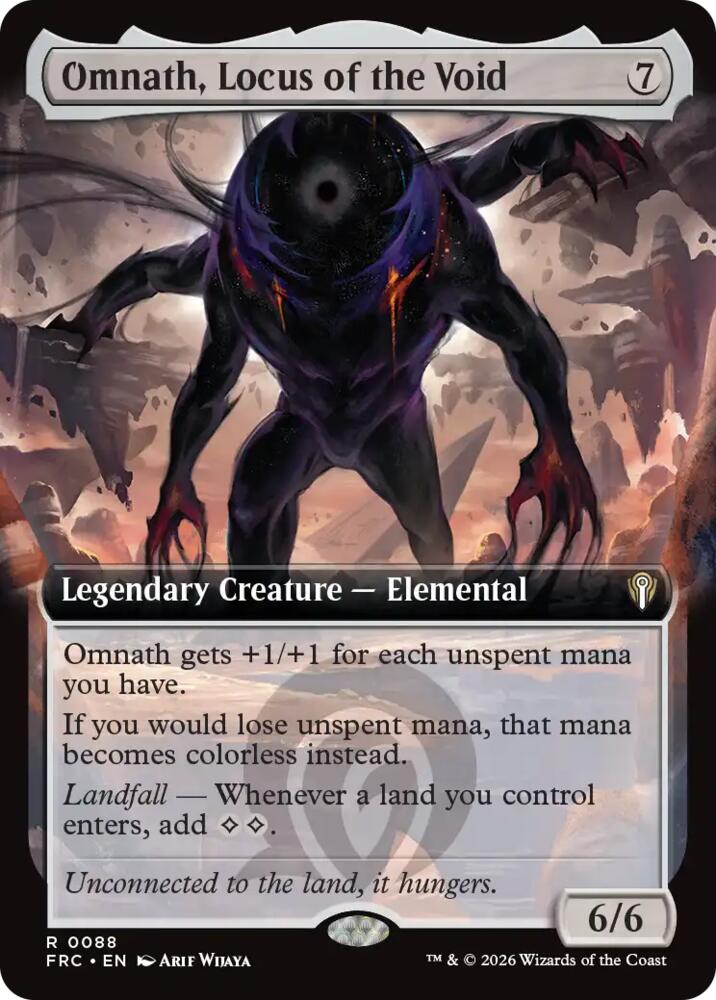 Omnath, Locus of the Void (Extended Art) 88 card from Commander: Reality Fracture