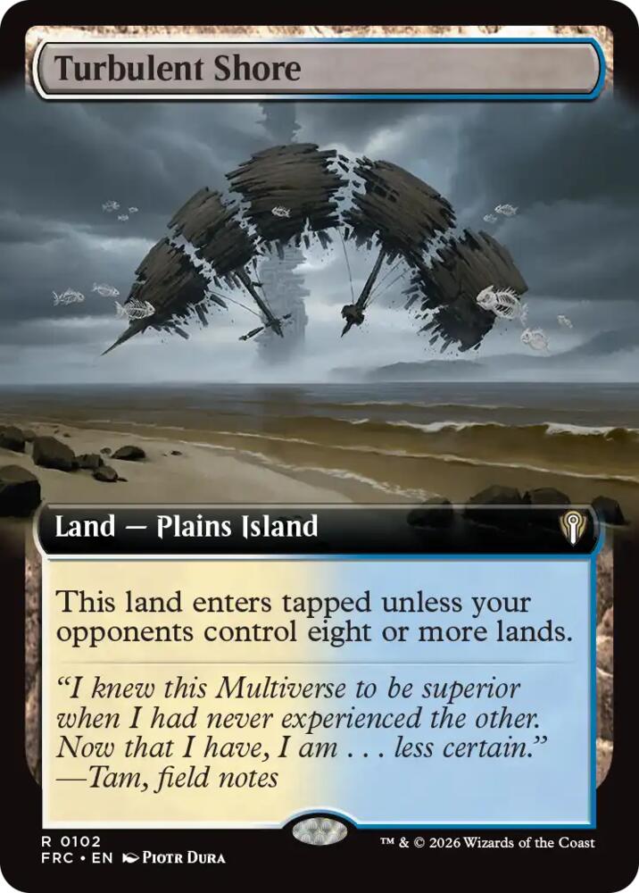Turbulent Shore (Extended Art) 102 card from Commander: Reality Fracture