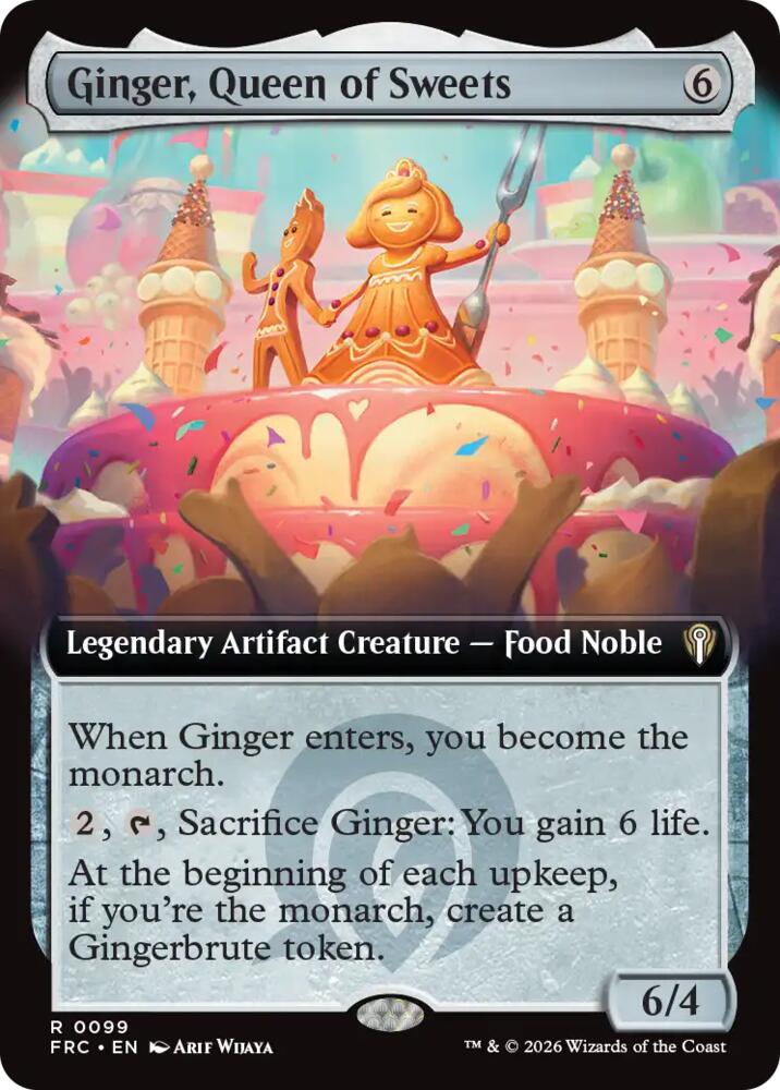 Ginger, Queen of Sweets (Extended Art) 99 card from Commander: Reality Fracture