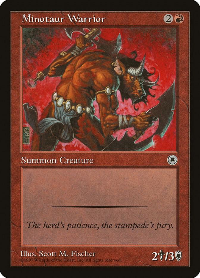Minotaur Warrior card from Portal