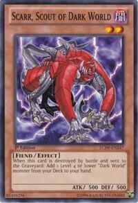 Scarr, Scout of Dark World LCJW-EN247 card from Legendary Collection 4: Joey's World