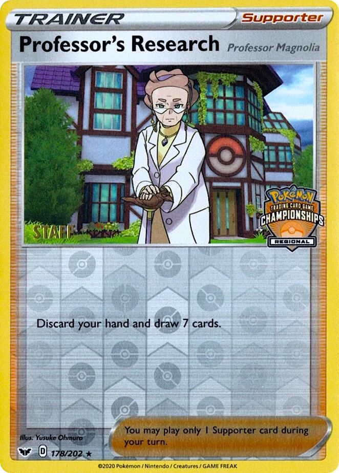Professor's Research [Professor Magnolia] (Regional Championships) [Staff] 178/202 card from League & Championship Cards