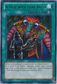 A Deal with Dark Ruler LCJW-EN241 card from Legendary Collection 4: Joey's World