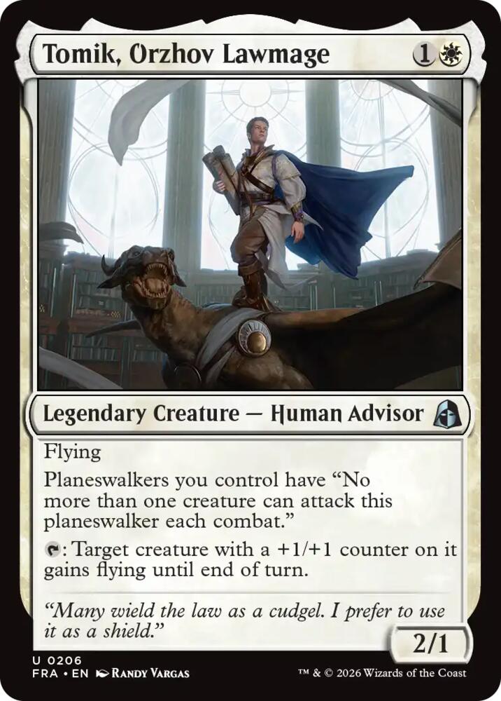 Tomik, Orzhov Lawmage 206 card from Reality Fracture