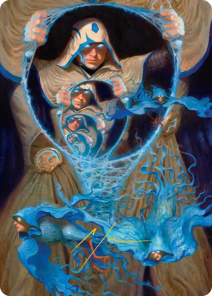 The Theorist, Jace Beleren Art Card (Gold-Stamped Signature) 47 card from Art Series: Reality Fracture