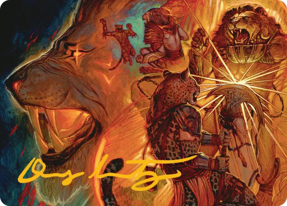 Way of the Warlord Art Card (Gold-Stamped Signature) 33 card from Art Series: Reality Fracture