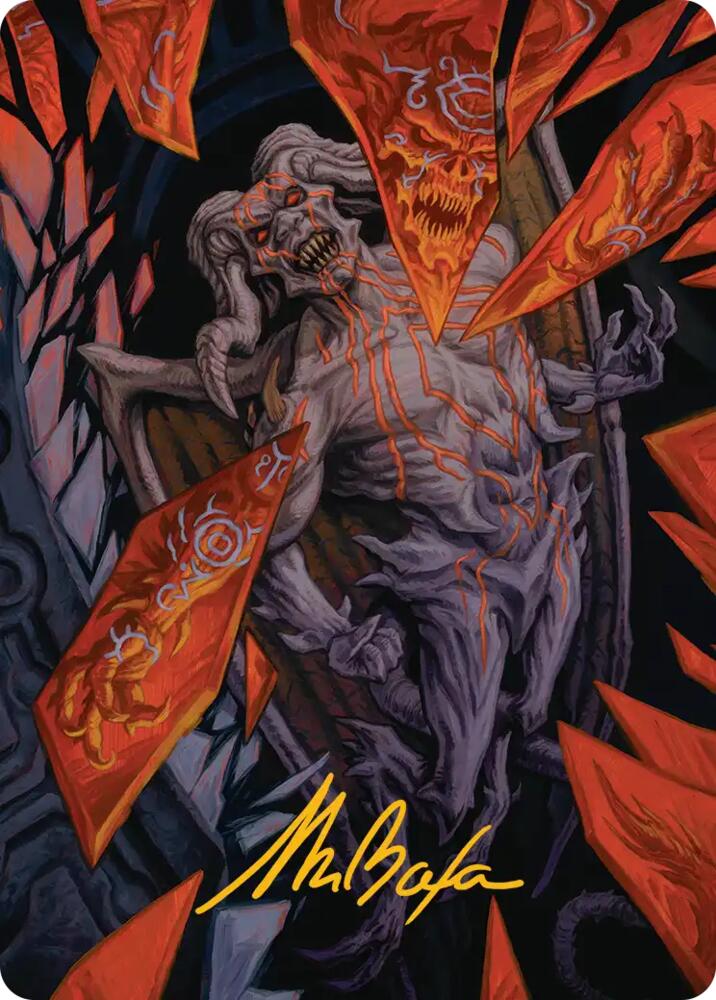 Curse-Marred Demon Art Card (Gold-Stamped Signature) 37 card from Art Series: Reality Fracture