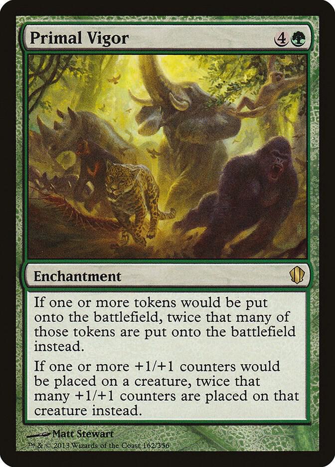 Primal Vigor 162 card from Commander 2013