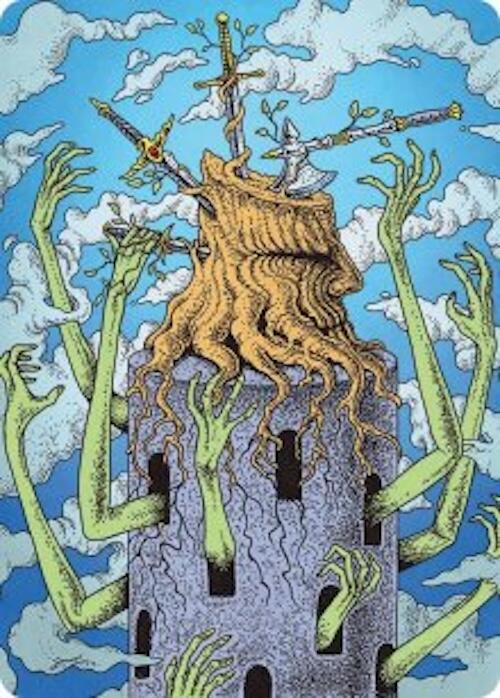 Flourishing Grapple Art Card 51 card from Art Series: Reality Fracture