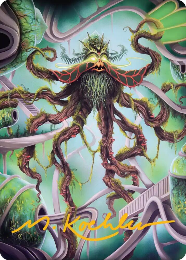 Verdant Kraken Art Card (Gold-Stamped Signature) 53 card from Art Series: Reality Fracture
