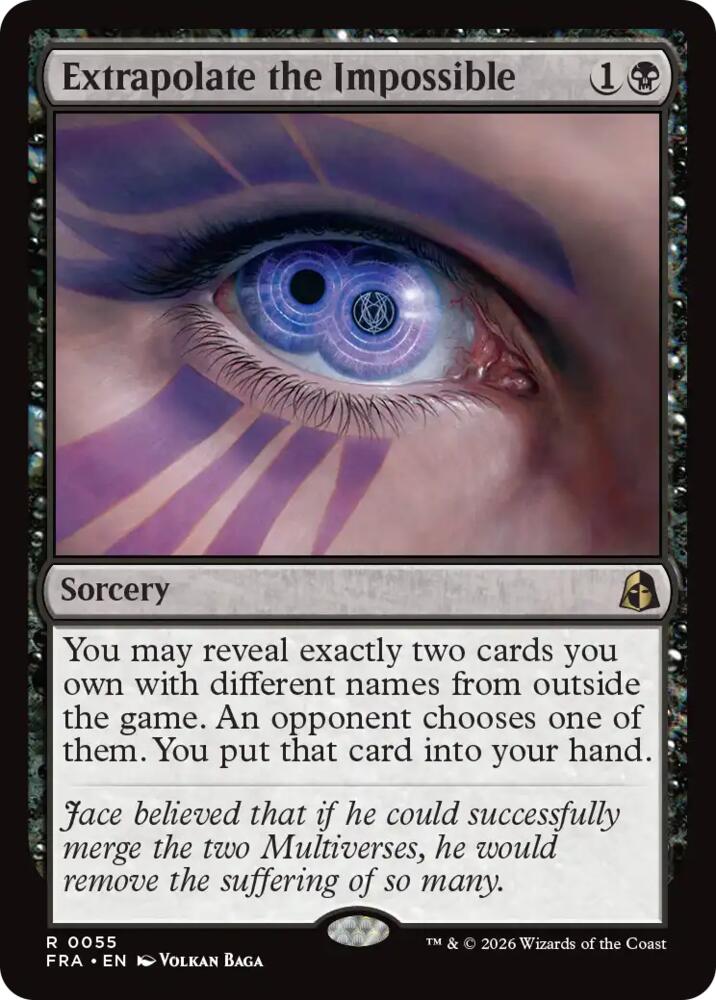 Extrapolate the Impossible 55 card from Reality Fracture