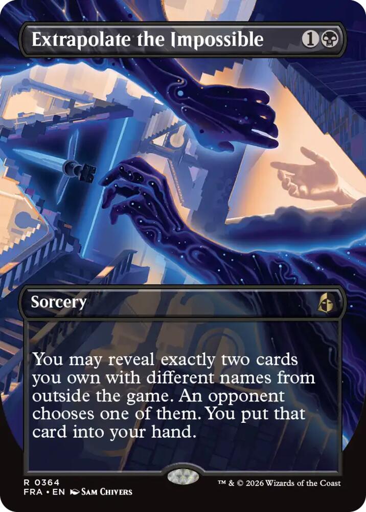 Extrapolate the Impossible (Borderless) 364 card from Reality Fracture