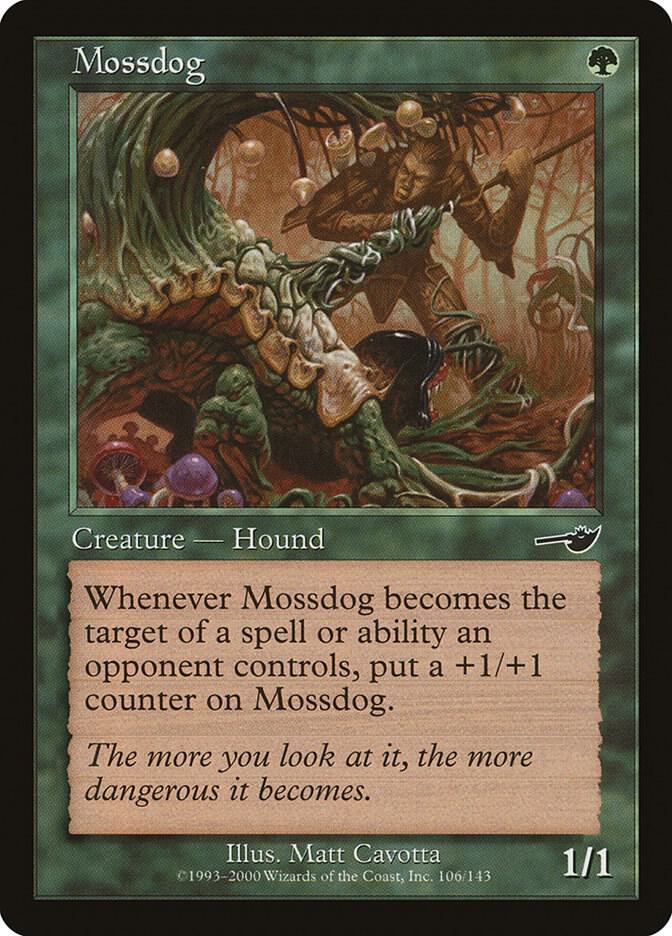 Mossdog 106 card from Nemesis