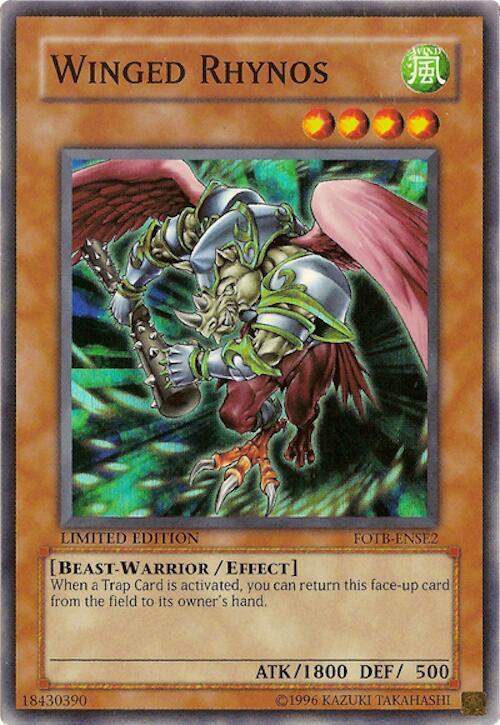 Winged Rhynos FOTB-ENSE2 card from Force of the Breaker