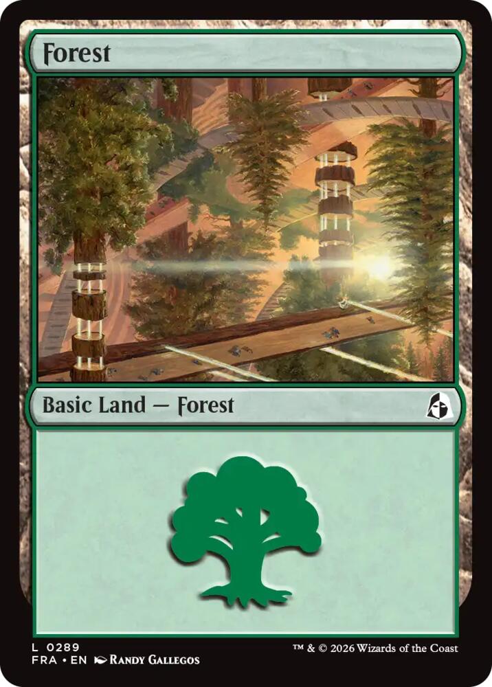 Forest 289 card from Reality Fracture