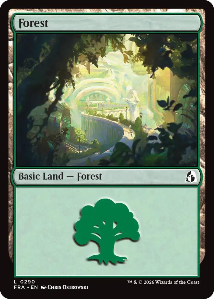 Forest 290 card from Reality Fracture