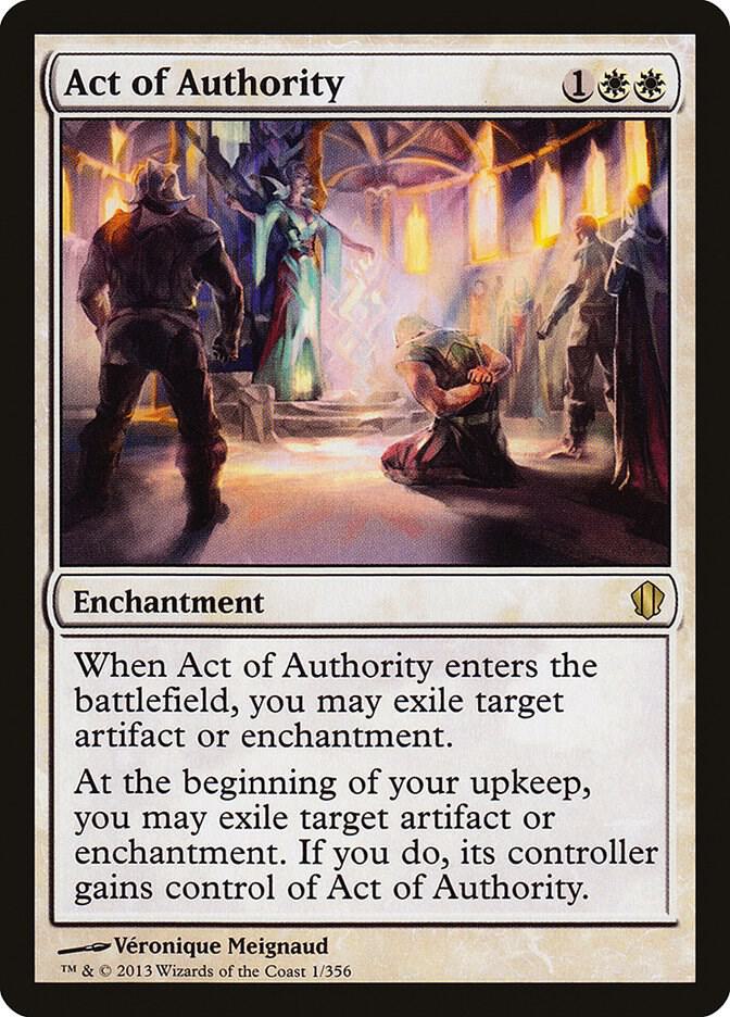 Act of Authority 1 card from Commander 2013