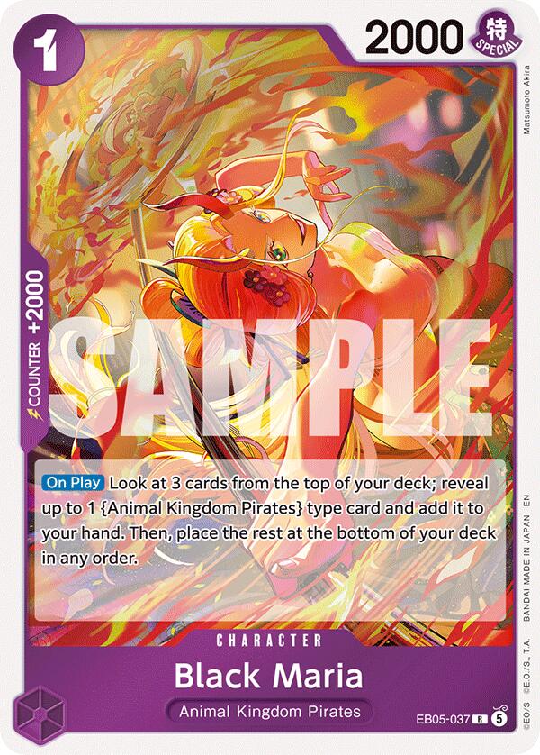 Black Maria EB05-037 card from Extra Booster: One Piece Heroines Edition Vol. 2