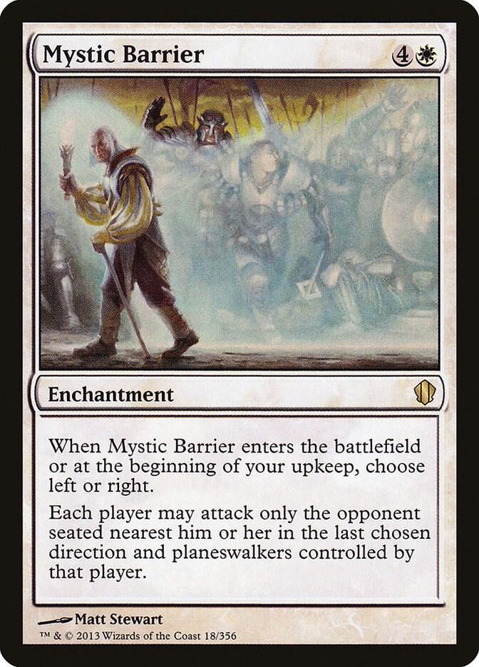 Mystic Barrier 18 card from Commander 2013