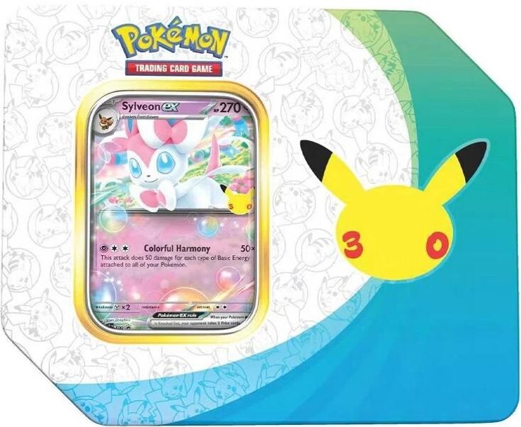 30th Celebration ex Tin [Sylveon ex] (Retail Version) sealed product from ME: 30th Celebration