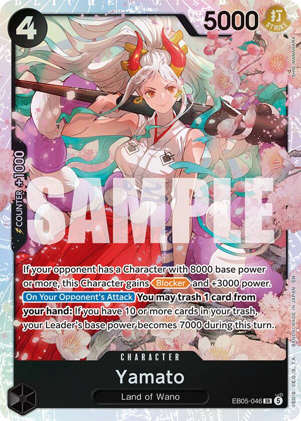 Yamato EB05-046 card from Extra Booster: One Piece Heroines Edition Vol. 2