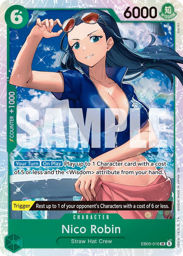 Nico Robin EB05-016 card from Extra Booster: One Piece Heroines Edition Vol. 2